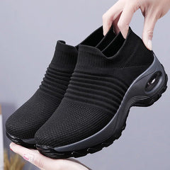 Dames Sneakers met Ademend Mesh en Platformzool – Lichtgewicht Sportschoenen voor Wandelen en Casual Gebruik - Dames - Schoenen
