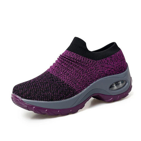 Dames Sneakers met Ademend Mesh en Platformzool – Lichtgewicht Sportschoenen voor Wandelen en Casual Gebruik - Dames - Schoenen