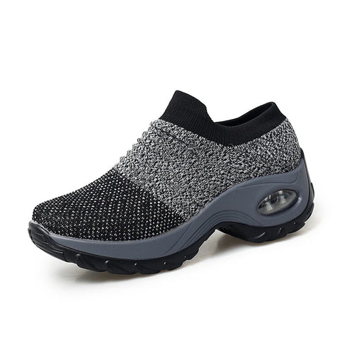 Dames Sneakers met Ademend Mesh en Platformzool – Lichtgewicht Sportschoenen voor Wandelen en Casual Gebruik - Dames - Schoenen