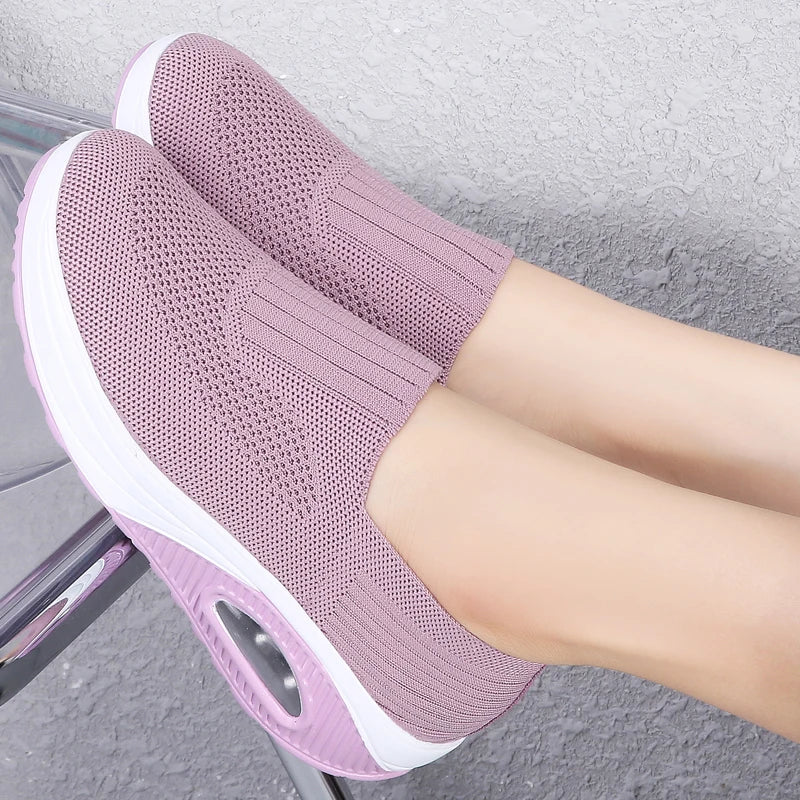 Dames Sneakers met Platform en Ademend Design voor Casual Schoenen - Lichtgewicht en Comfortabel voor Dagelijks Gebruik - Dames - Schoenen
