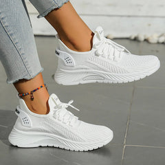 Dames Sneakers – Modieuze Lichtgewicht Flyknit Sportschoenen voor Zomer 2025 - Dames - Schoenen