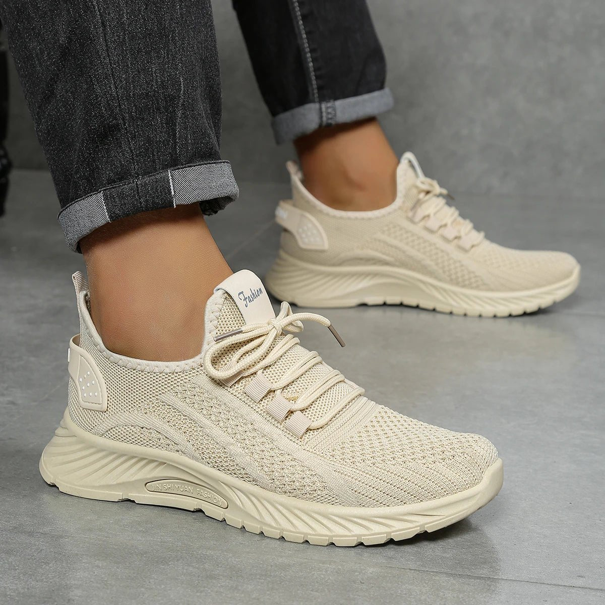 Dames Sneakers – Modieuze Lichtgewicht Flyknit Sportschoenen voor Zomer 2025 - Dames - Schoenen