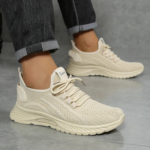 Dames Sneakers – Modieuze Lichtgewicht Flyknit Sportschoenen voor Zomer 2025 - Dames - Schoenen