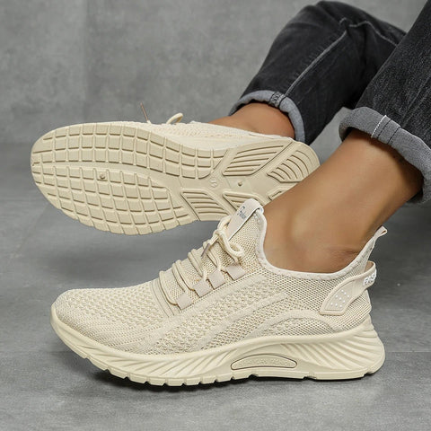 Dames Sneakers – Modieuze Lichtgewicht Flyknit Sportschoenen voor Zomer 2025 - Dames - Schoenen