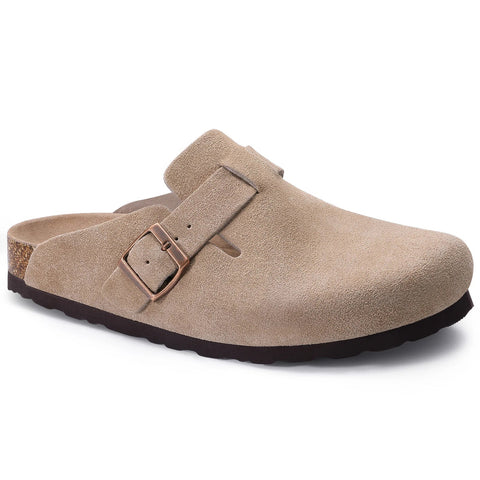 Dames Suède Klompen – Comfortabele Slip - On Klompjes met Zacht Voetbed en Boogsteun - Dames - Schoenen