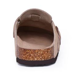 Dames Suède Klompen – Comfortabele Slip - On Klompjes met Zacht Voetbed en Boogsteun - Dames - Schoenen