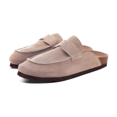 Dames Suède Klompen – Comfortabele Slip - On Klompjes met Zacht Voetbed en Boogsteun - Dames - Schoenen