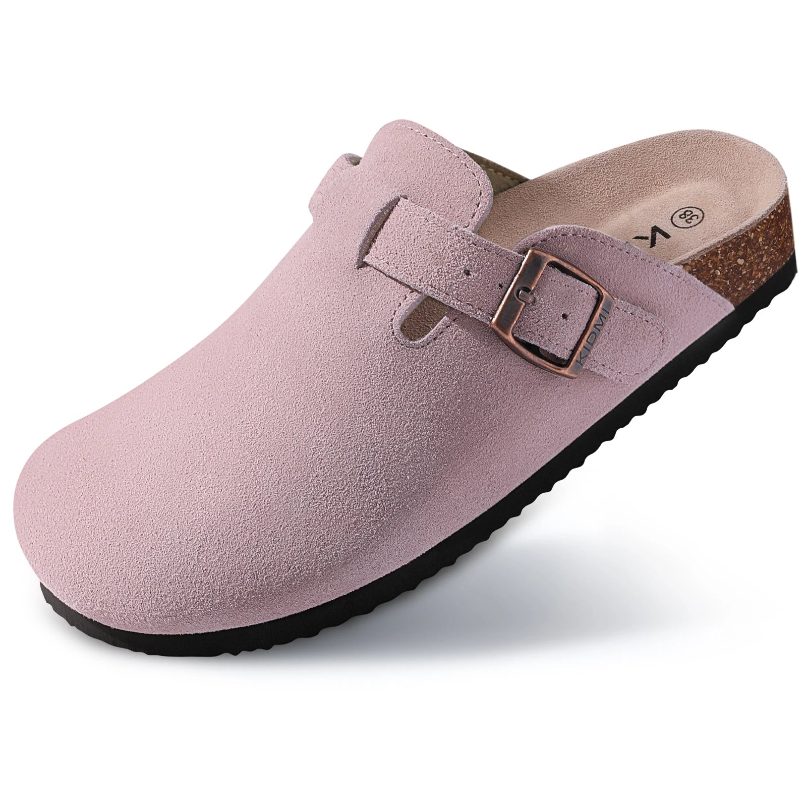Dames Suède Klompen – Comfortabele Slip - On Klompjes met Zacht Voetbed en Boogsteun - Dames - Schoenen