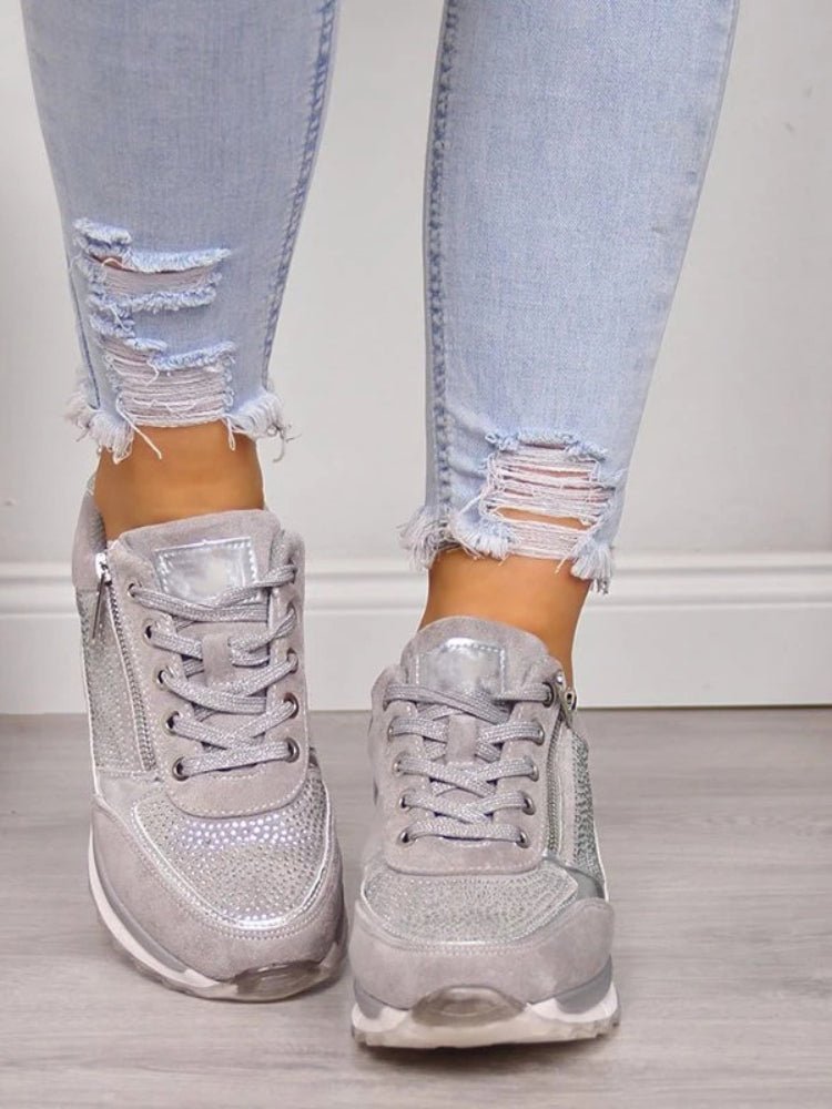 Dames Wandelschoenen met Orthopedische Ondersteuning – Comfortabel Suède en Ademend Design - Dames - Schoenen