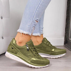 Dames Wandelschoenen met Orthopedische Ondersteuning – Comfortabel Suède en Ademend Design - Dames - Schoenen