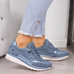 Dames Wandelschoenen met Orthopedische Ondersteuning – Comfortabel Suède en Ademend Design - Dames - Schoenen