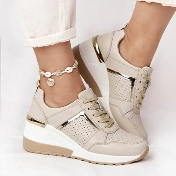 Grote Maten Dames Sneakers – Slijtvaste Casual Platform Schoenen voor Dagelijks Gebruik - Dames - Schoenen
