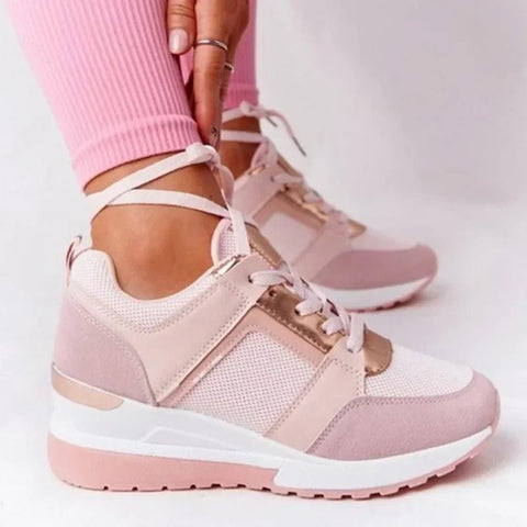 Grote Maten Dames Sneakers – Slijtvaste Casual Platform Schoenen voor Dagelijks Gebruik - Dames - Schoenen