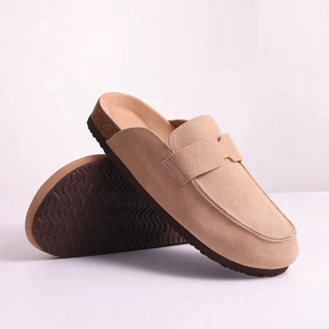 Kurk Suede Muilezels Slippers met Antislip en Boogondersteuning voor Dames – Comfortabel en Stijlvol - Dames - Schoenen