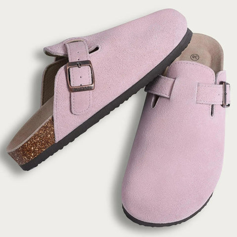 Kurk Suede Muilezels Slippers met Antislip en Boogondersteuning voor Dames – Comfortabel en Stijlvol - Dames - Schoenen