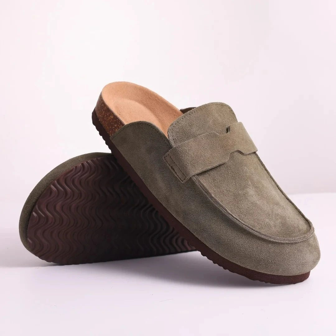 Kurk Suede Muilezels Slippers met Antislip en Boogondersteuning voor Dames – Comfortabel en Stijlvol - Dames - Schoenen