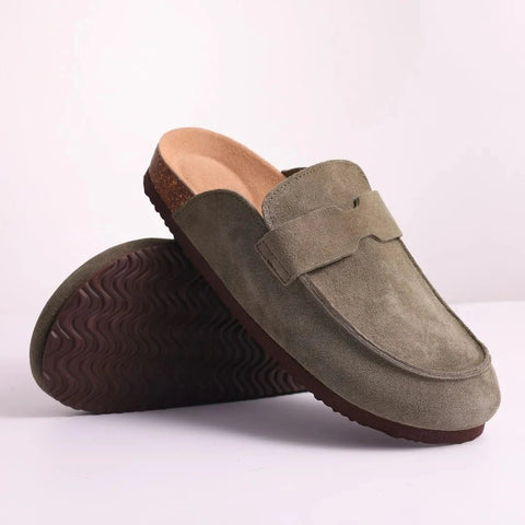 Kurk Suede Muilezels Slippers met Antislip en Boogondersteuning voor Dames – Comfortabel en Stijlvol - Dames - Schoenen