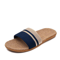 Lichtgewicht Dames Slippers met Antislip – Zachte Linnen Thuis Slippers voor Binnengebruik - Dames - Schoenen