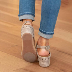 Orthopedische Dames Sandalen van Leer met Schokabsorberende Zool en Verstelbare Pasvorm voor Ultiem Comfort - Dames - Schoenen
