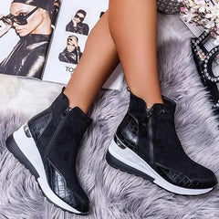 Orthopedische Enkellaarsjes Dames van Leer – Halfhoog met Uitstekende Steun voor Dagelijks Gebruik - Dames - Schoenen