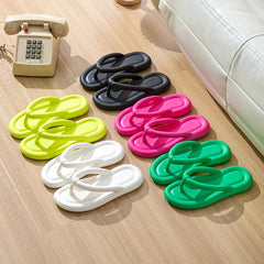 Zachte Dames Flip Flops met Antislip Zool en Dikke Platform – Ideaal voor Strand en Badkamer – met Platform - Dames - Schoenen