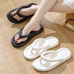 Zachte Dames Flip Flops met Antislip Zool en Dikke Platform – Ideaal voor Strand en Badkamer – met Platform - Dames - Schoenen