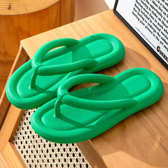 Zachte Dames Flip Flops met Antislip Zool en Dikke Platform – Ideaal voor Strand en Badkamer – met Platform - Dames - Schoenen