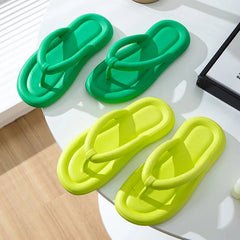 Zachte Dames Flip Flops met Antislip Zool en Dikke Platform – Ideaal voor Strand en Badkamer – met Platform - Dames - Schoenen
