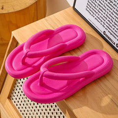 Zachte Dames Flip Flops met Antislip Zool en Dikke Platform – Ideaal voor Strand en Badkamer – met Platform - Dames - Schoenen