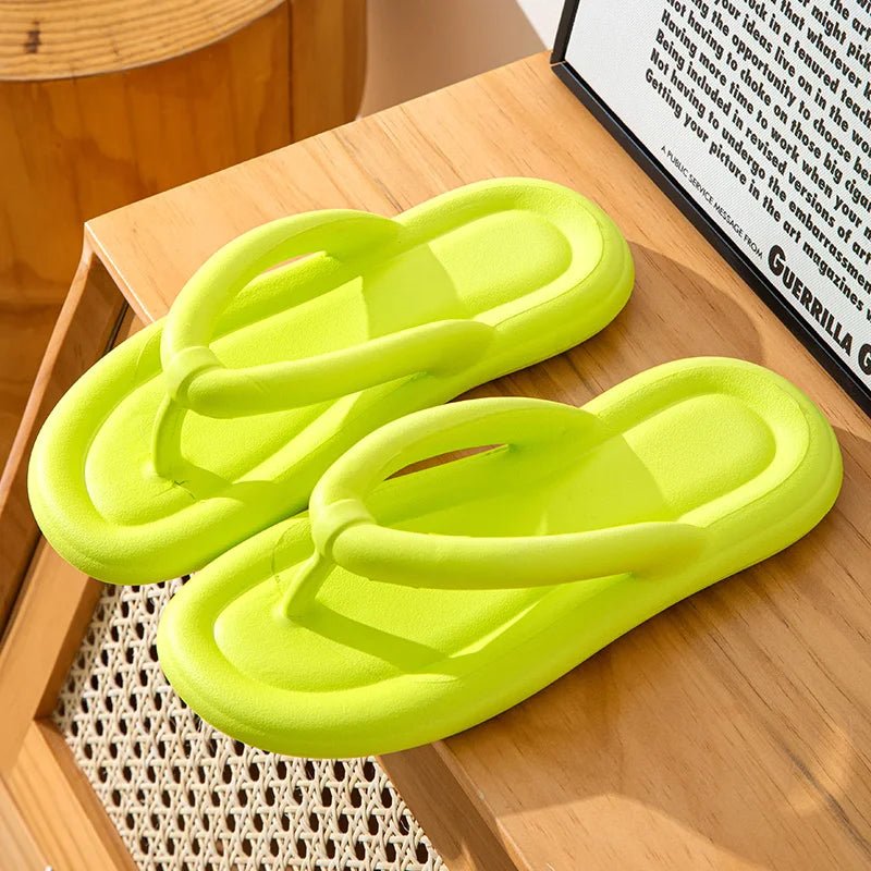 Zachte Dames Flip Flops met Antislip Zool en Dikke Platform – Ideaal voor Strand en Badkamer – met Platform - Dames - Schoenen