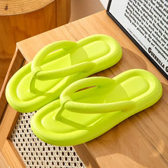 Zachte Dames Flip Flops met Antislip Zool en Dikke Platform – Ideaal voor Strand en Badkamer – met Platform - Dames - Schoenen
